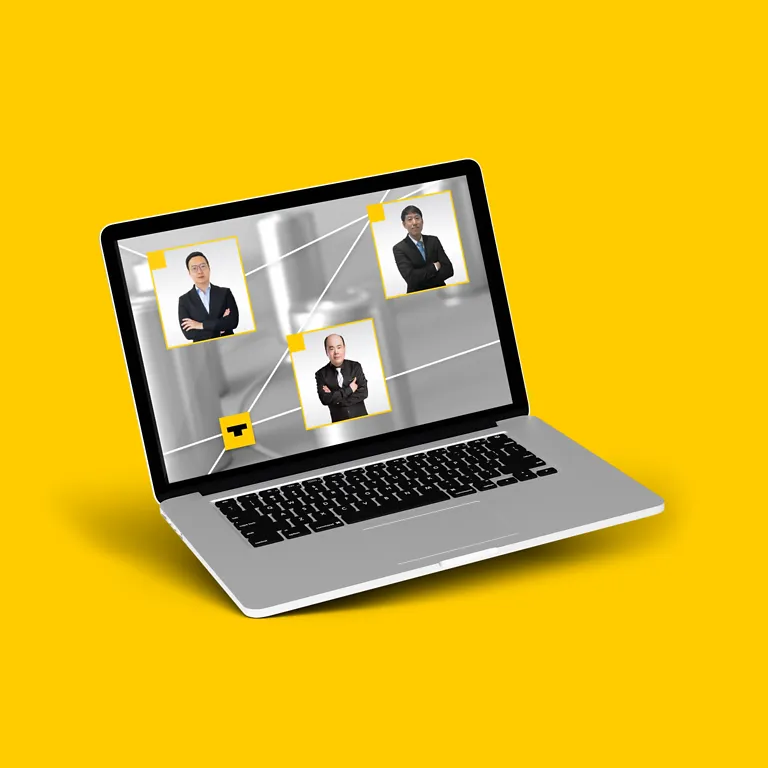Turck – upoutávka na webinář – maketa obrazovky notebooku – baterie